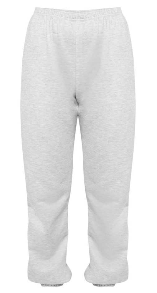 Grey Basic Cuffed Hem Sweatpants