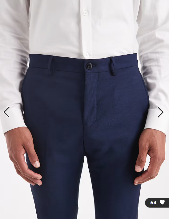 Jack & Jones super slim trousers in dark navy