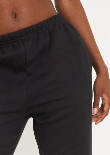 Cotton Tall Black Cuffed Hem Joggers
