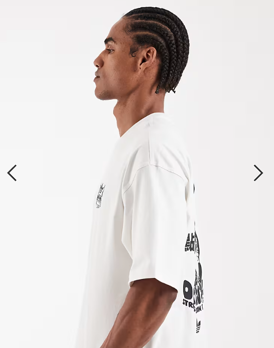 adidas Originals panda graphic t-shirt in white
