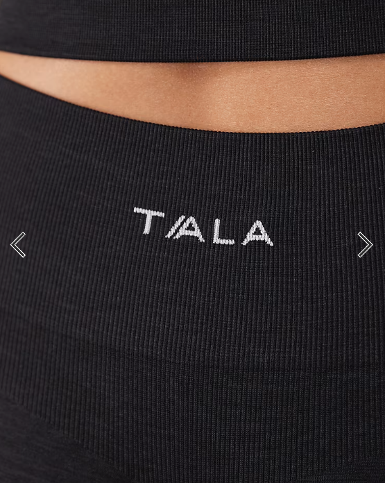 TALA Sculpt Seamless Scrunch legging in black marl