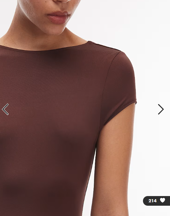 ASOS DESIGN slinky cap sleeve scoop back top in chocolate