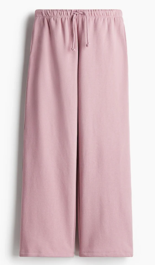 H&M - Wide Leg Joggers - Pink