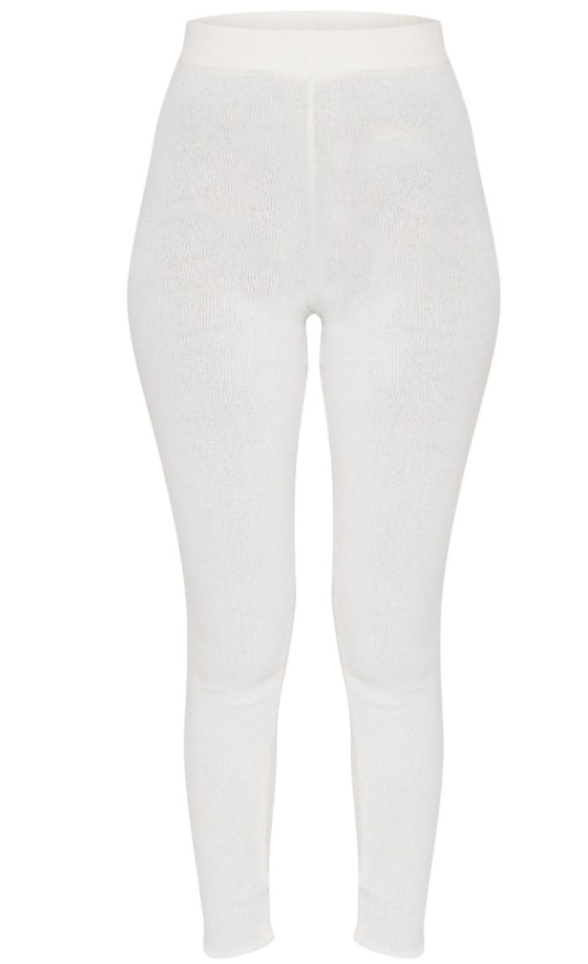 Tall Oatmeal Marl Knit Leggings