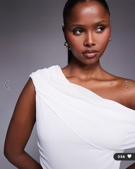 Fashionkilla exclusive chiffon off shoulder asymmetric hem gathered sheer hem maxi dress in white