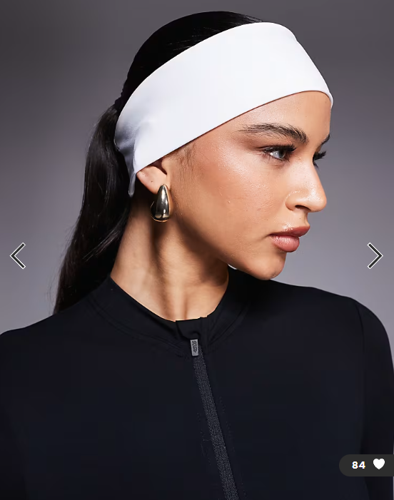 4505 active training headband in white