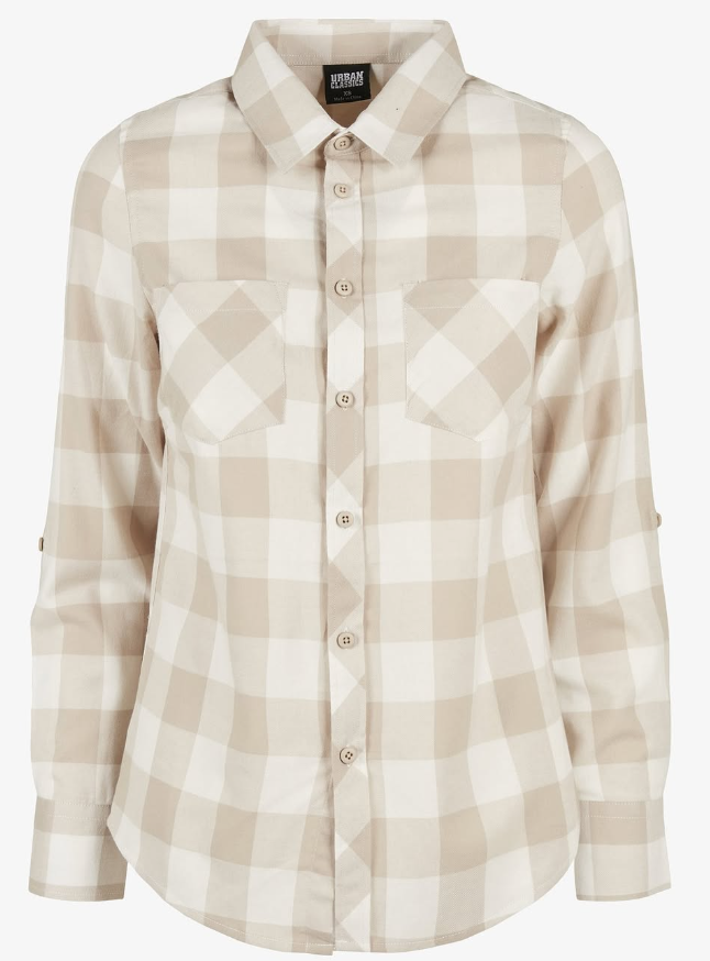 Urban Classics - Button-down blouse - whitesand lighttaupe.