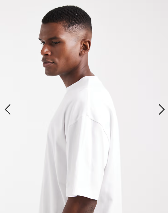 ASOS DESIGN heavyweight oversized t-shirt in white .