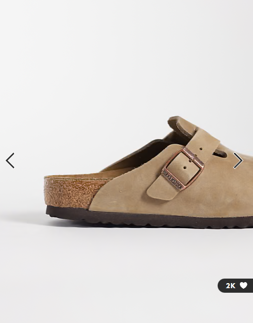 Birkenstock Boston oiled leather clogs in tobacco