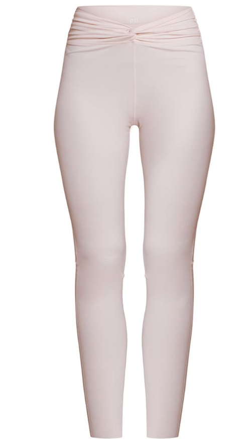 Ballet Pink Sculpt Twist Front Gym Leggings