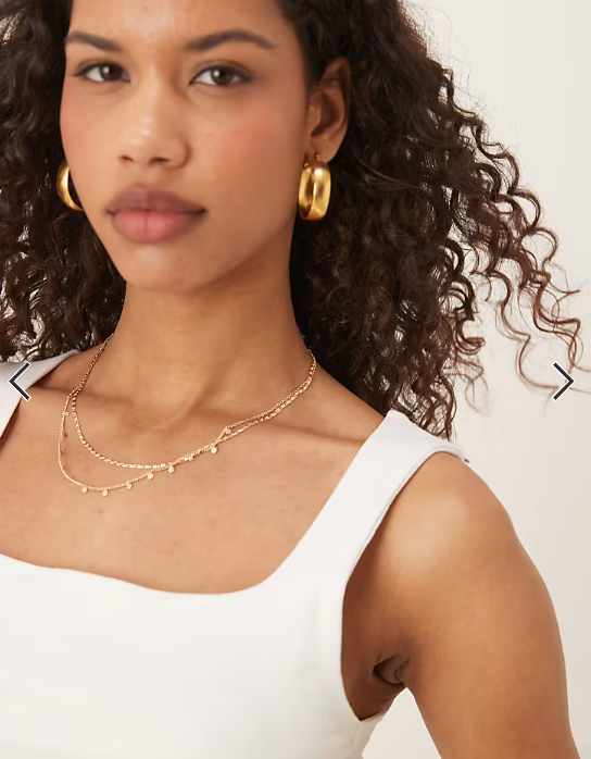 Gina Tricot square neck tank top in white