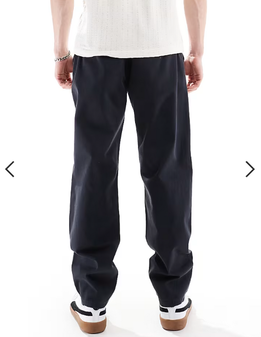 Brave Soul chino trousers in navy