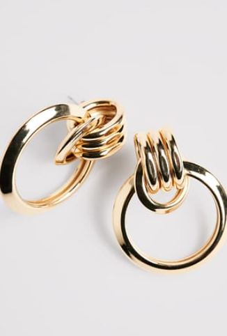 Layered Ring Earrings