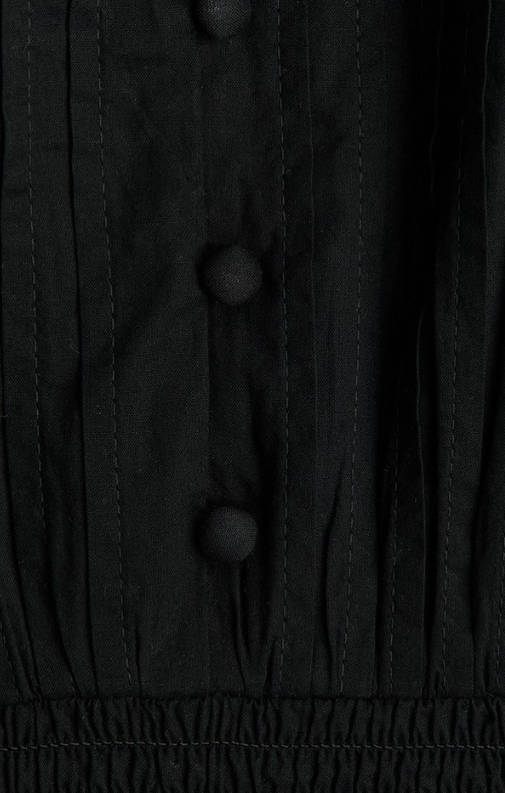 H&M - Pintucked cotton dress - black