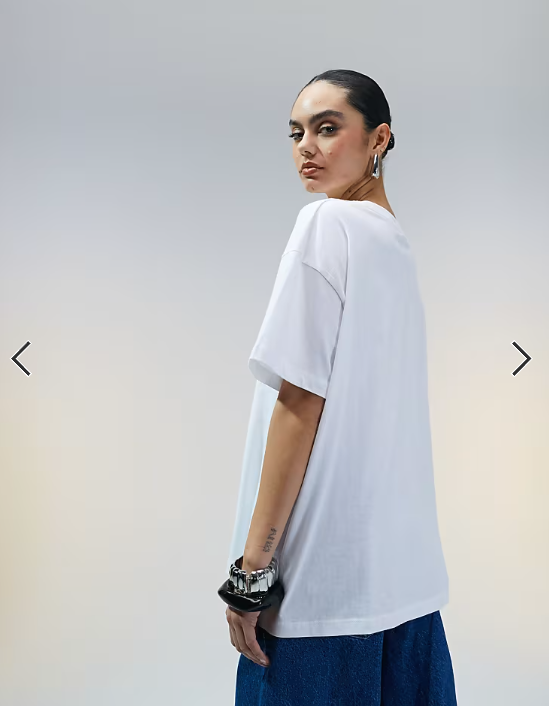 ASOS DESIGN oversized t-shirt in white