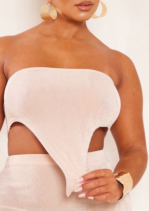 Shape Stone Slinky Acetate Bandeau Top