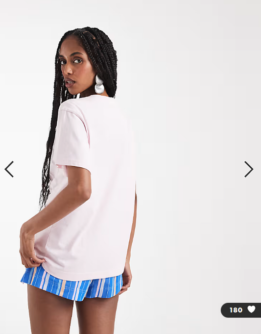 Weekday t-shirt in pink