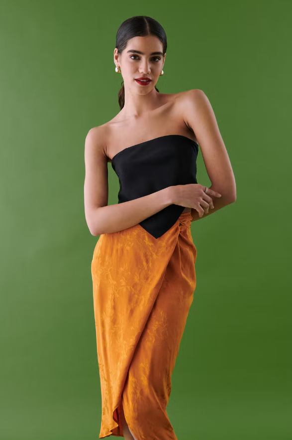 Scarf Top Black