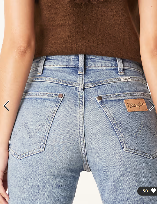 Asos - Wrangler - Straight fit jeans in light blue acid wash