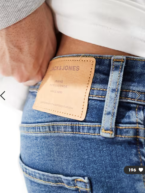 Jack & Jones Intelligence Glenn slim fit jeans in mid blue