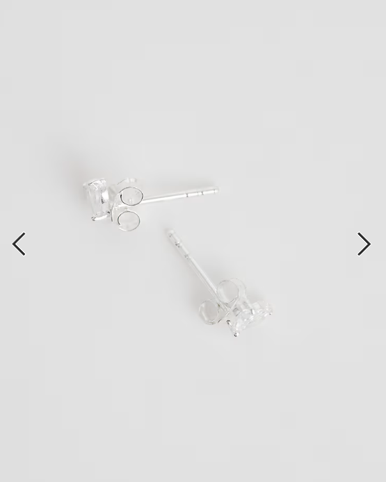 Kingsley Ryan gemset petals stud in sterling silver