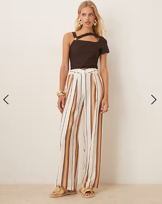 ASOS DESIGN clean hardware detail cut out bodysuit in chocolate