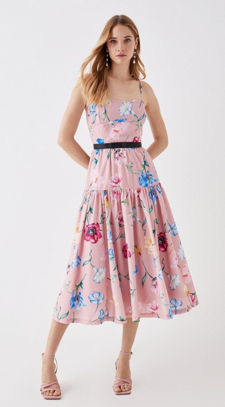 The Collector Cotton Cami Midi Dres