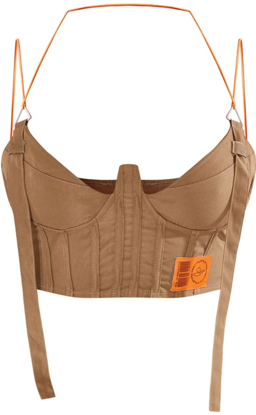 Shape Khaki Buckle Detail Cargo Corset