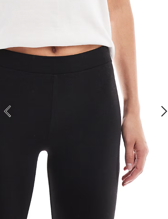 ONLY Tall high waist flare trousers in black