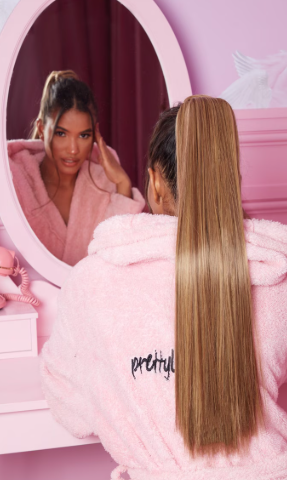 LullaBellz Grande Lengths 26" Straight Pony Mellow Brown