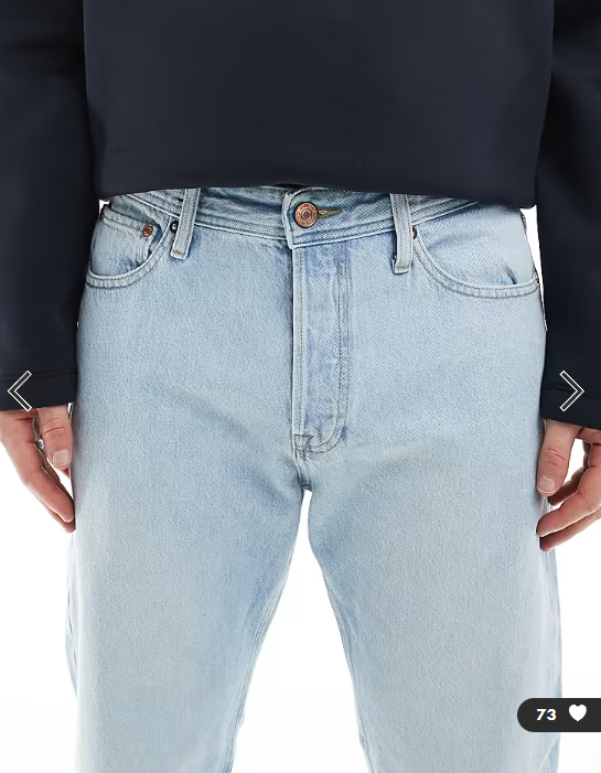 Jack & Jones Chris straight rigid jeans in light blue wash