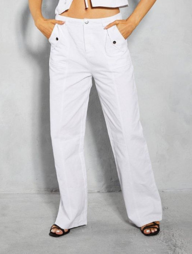 Twill Belt Detail Pocket Cargo Trouser