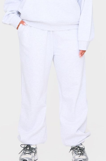 Plt - Plus Grey Premium Cuffed Sweat Joggers