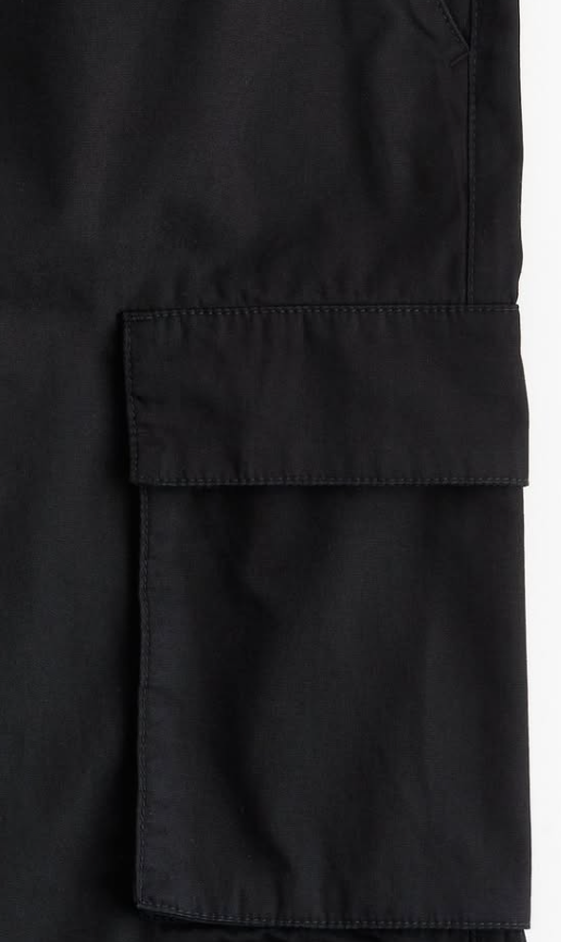 H&M-CANVAS CARGO PANTS