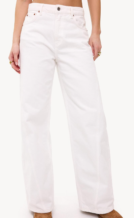 Loavies-white balloon jeans