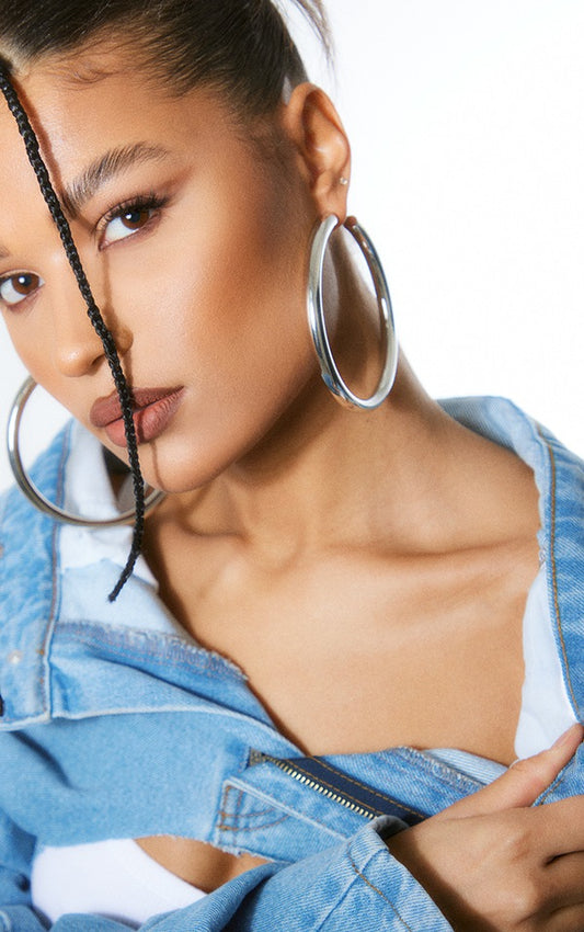 Silver Large Hoop 3 Pack Hoop Earrings