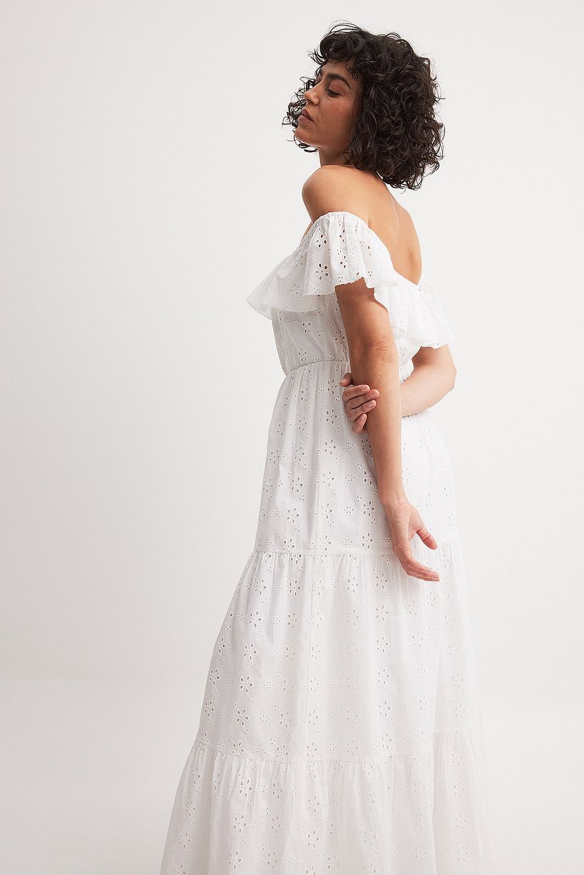 Anglaise Off Shoulder Maxi Dress