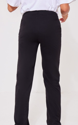 Maternity Black Elasticated Yoga Trousers