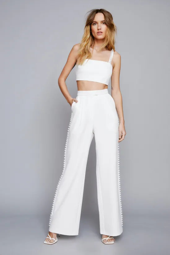 Premium Pearl Trim Tailored Bralette