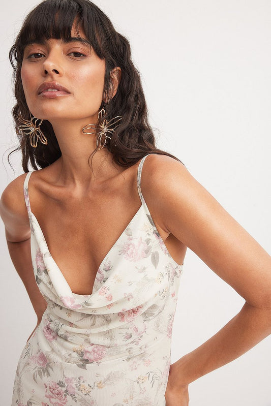 Big Hanging Flower Earrings