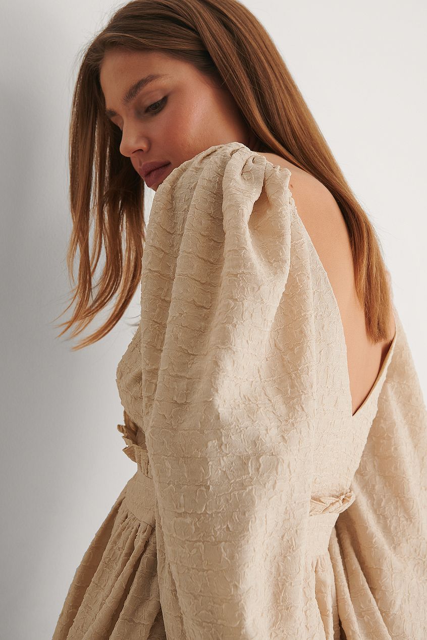 Puff Sleeve Detail Dress