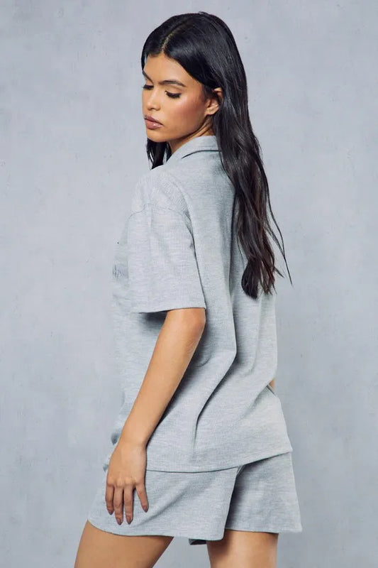 Premium Waffle Embroidered Shirt