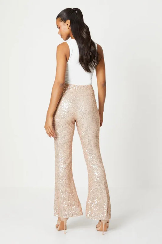 Sequin Flared Trouser