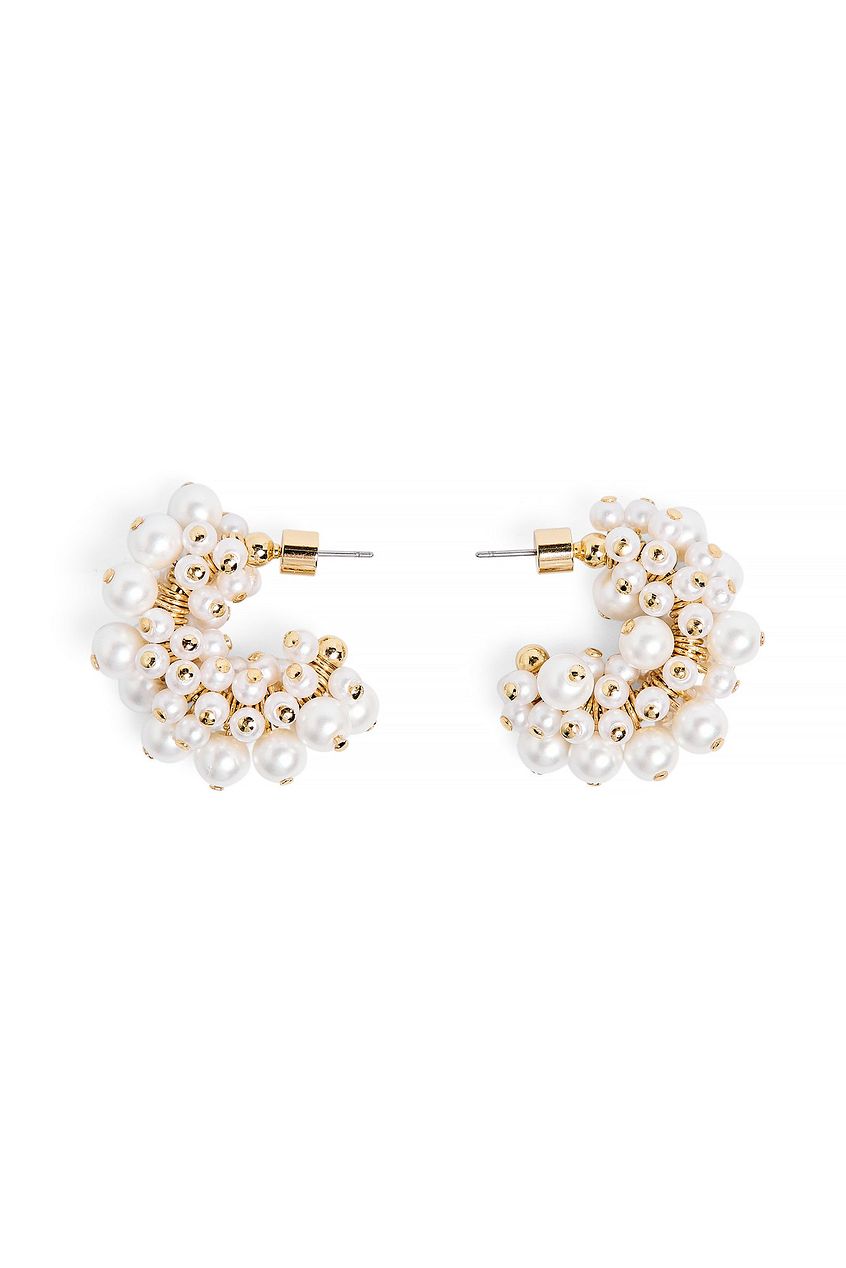 Chunky Pearl Hoops