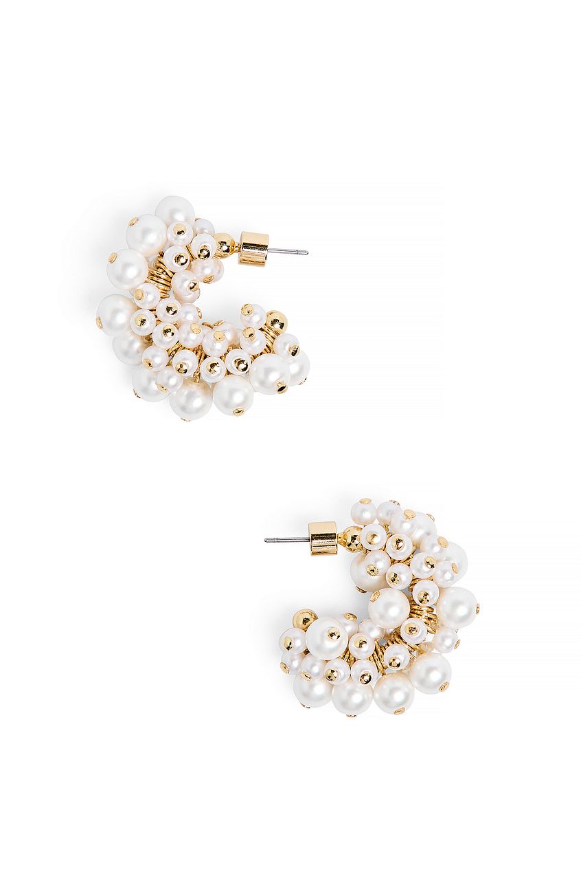 Chunky Pearl Hoops