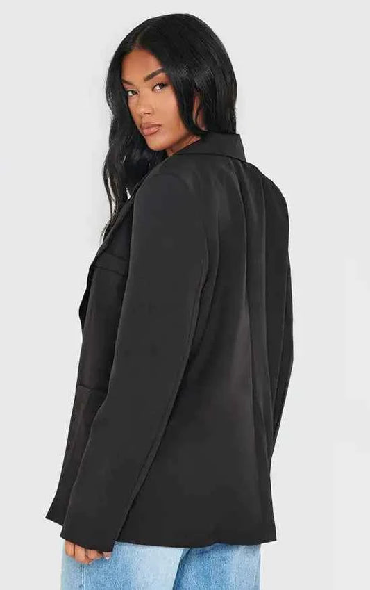 Plt - Black Minimal Single Breasted Blazer