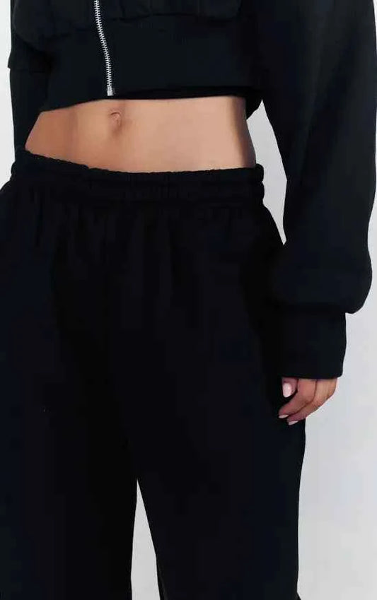 Plt - Black Straight Leg Sweatpants