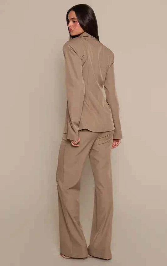 PrettyLittleThing Wide Leg Tailored Trousers