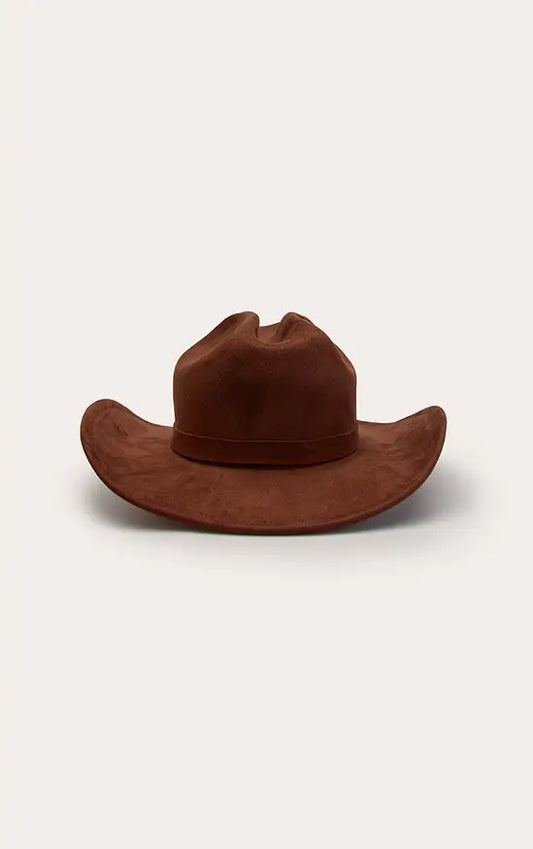 Boohoo Faux Suede Cowboy Hat
