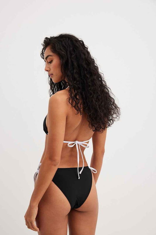 Na-kd Colorblock Tie Strap Bikini Panty